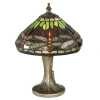 Dale Tiffany Dragonfly Mini Lamp In Multi