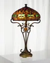 Dale Tiffany Dragonfly Tiffany Table Lamp In Multi
