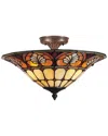 Dale Tiffany Dylan Flush Mount In Multi