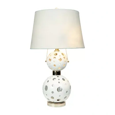 Dale Tiffany Encore Table Lamp In White