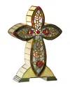 Dale Tiffany Flora Cross Accent Table Lamp In Multi