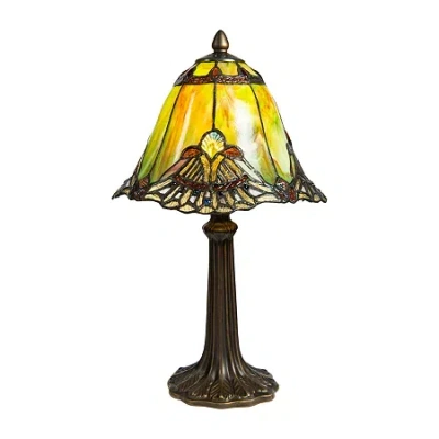 Dale Tiffany Green Haiawa Mini Lamp In Multi