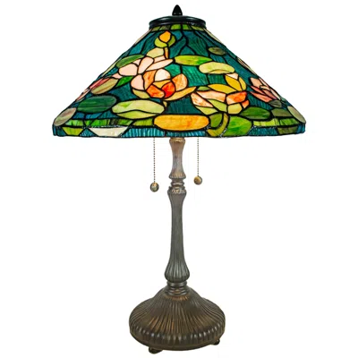 Dale Tiffany Huntington Burnished Fieldstone Table Lamp In Multi