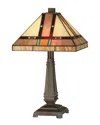 Dale Tiffany Hyde Park Mission Table Lamp In Multi