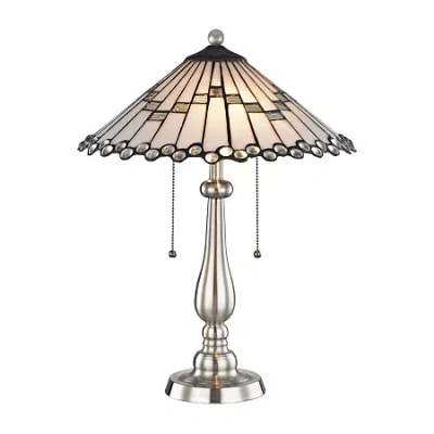 Dale Tiffany Ishmeal Glass Table Lamp In Multi