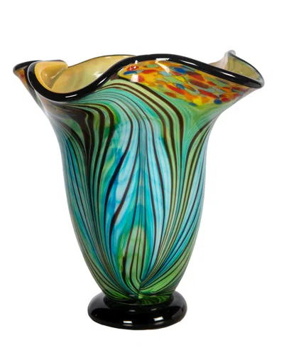 Dale Tiffany Kalmia Vase In Blue