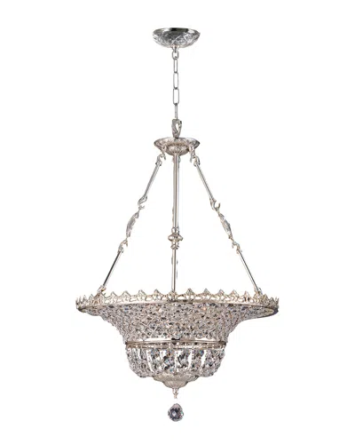 Dale Tiffany Kreigal Inverted Crystal Hanging Fixture In Gray