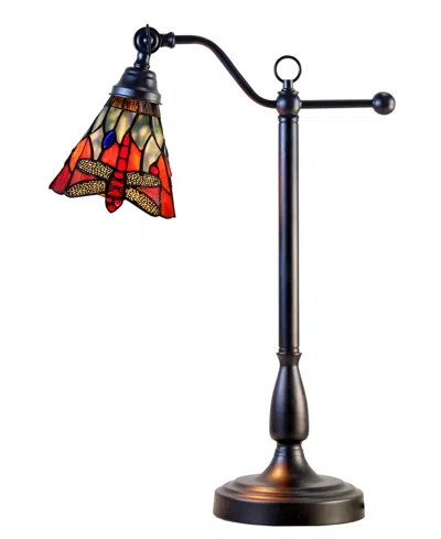 Dale Tiffany La Anza 24" Handmade Tiffany Desk Lamp In Multi