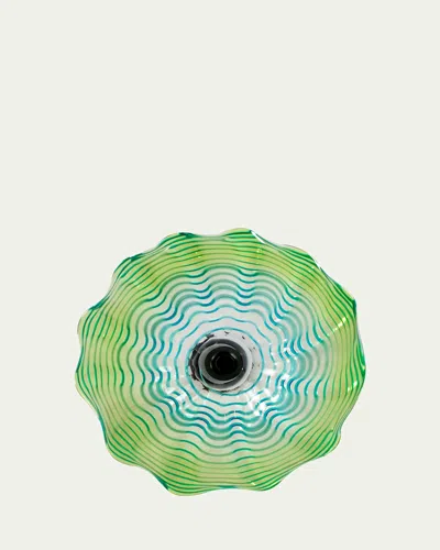 Dale Tiffany Milagra Art Glass Wall Decor, 12" Round In Green