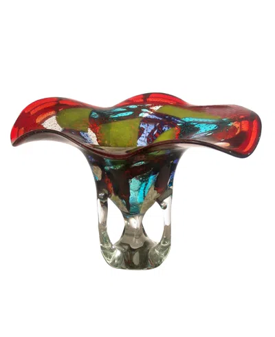 Dale Tiffany Montana Vase In Red