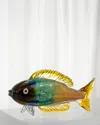 Dale Tiffany Nile Fish Art Glass Figurine - 16" X 6" X 8" In Multi