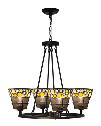 Dale Tiffany Pasqual 4-light Mesh Hanging Fixture In Multi