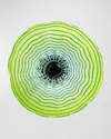Dale Tiffany Pollena Art Glass Wall Decor In Blue