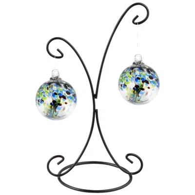 Dale Tiffany Rainbow Tree Of Life 2 4" Mystic Hand Blown Balls With Stand