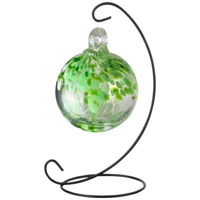 Dale Tiffany Rainbow Tree Of Life 3" Celtic Hand Blown Glass Ball And Stand