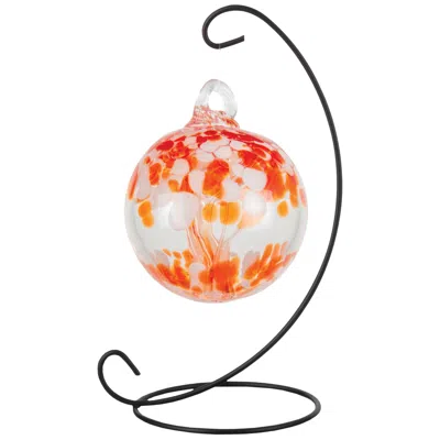 Dale Tiffany Rainbow Tree Of Life 3" Nova Hand Blown Glass Ball With Stand In Multi