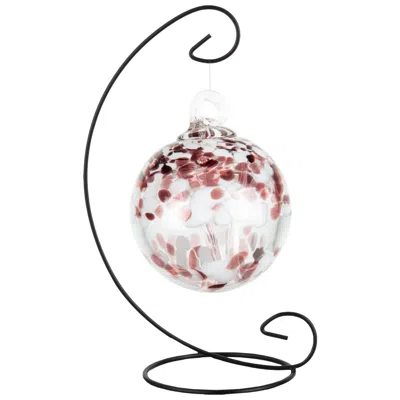 Dale Tiffany Rainbow Tree Of Life 4" Enchanted Hand Blown Ball With Stand In Multi