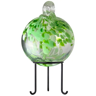 Dale Tiffany Rainbow Tree Of Life 6" Celtic Hand Blown Glass Ball And Stand