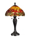 Dale Tiffany Reves Dragonfly Table Lamp In Multi
