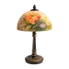 Dale Tiffany Rose Dome Table Lamp In Multi