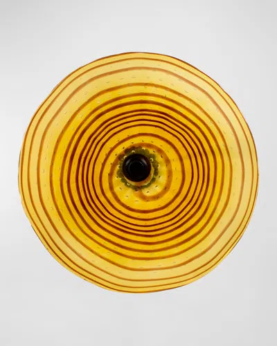 Dale Tiffany Rosslyn Art Glass Wall Decor In Yellow