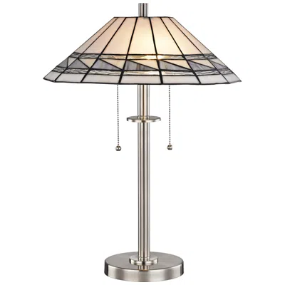 Dale Tiffany Sasha Brushed Nickel Tiffany-style Accent Table Lamp