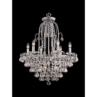 Dale Tiffany Tennyson Crystal Chandelier In Gray