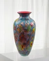 Dale Tiffany Tesoro Art Glass Vase In Multi