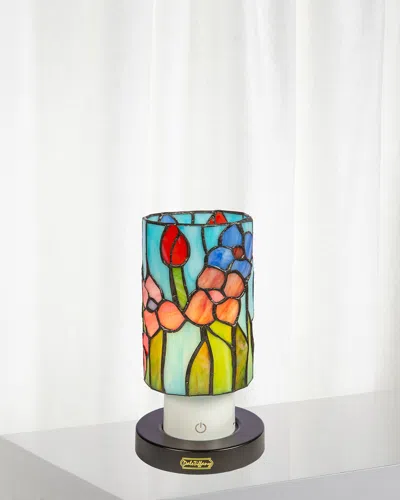 Dale Tiffany Tiffany Mosaic 8.5" Rechargeable Wireless Accent Lamp In Multi