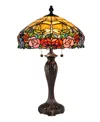 Dale Tiffany Zenia Rose Table Lamp In Multi