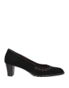 D'alessandro Woman Pumps Black Size 8 Leather