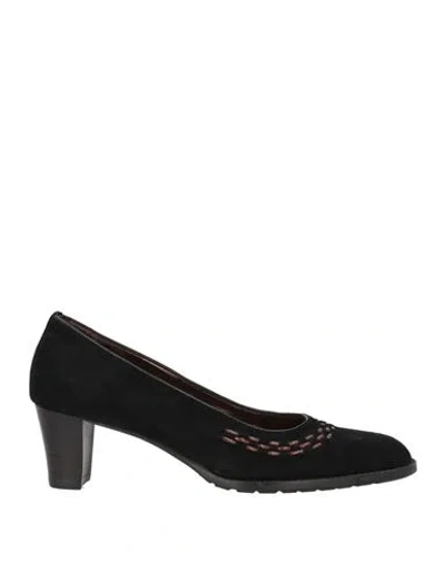 D'alessandro Woman Pumps Black Size 8 Leather