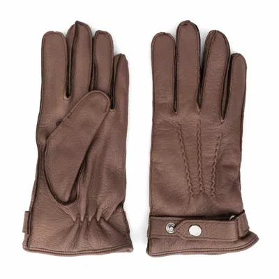 Dalgado Men's Handmade Deerskin Gloves Brown Alvaro