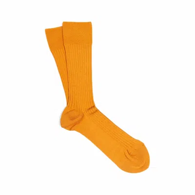 Dalgado Men's Yellow / Orange 3-pack Scottish Lisle Cotton Socks Saffran Joao
