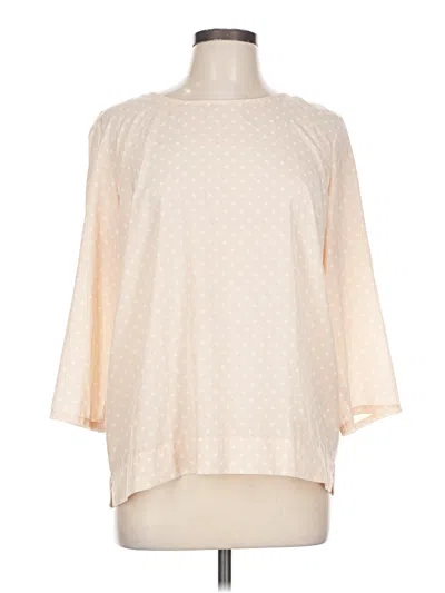Pre-owned Dalia 3/4 Sleeve Blouse In Ivory