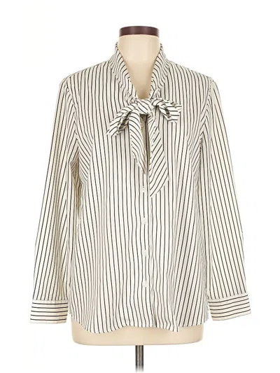 Pre-owned Dalia 3/4 Sleeve Blouse In White