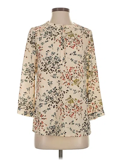 Pre-owned Dalia 3/4 Sleeve Blouse In White