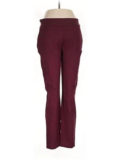Pre-owned Dalia Active Pants In Burgundy