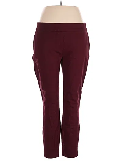 Pre-owned Dalia Active Pants In Burgundy
