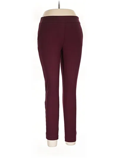 Pre-owned Dalia Active Pants In Burgundy