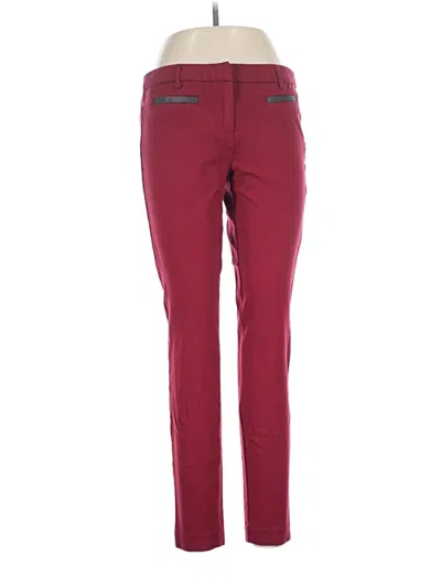 Pre-owned Dalia Collection Casual Pants In Burgundy