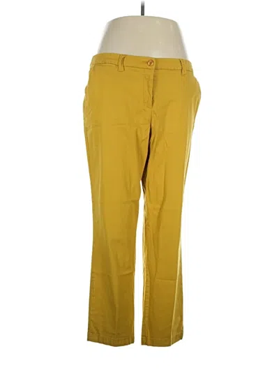 Pre-owned Dalia Collection Casual Pants In Yellow