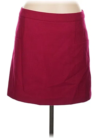 Pre-owned Dalia Collection Casual Skirt In Burgundy