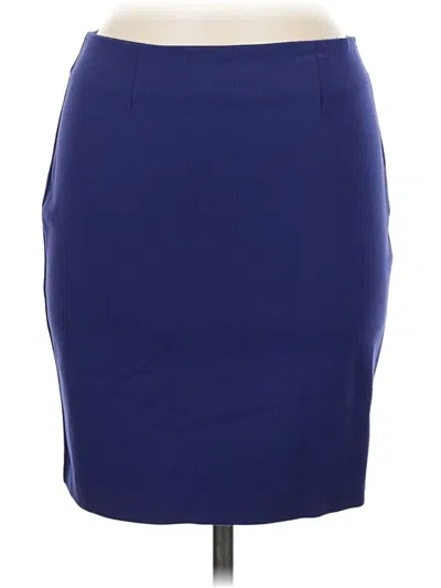 Pre-owned Dalia Collection Formal Skirt In Blue