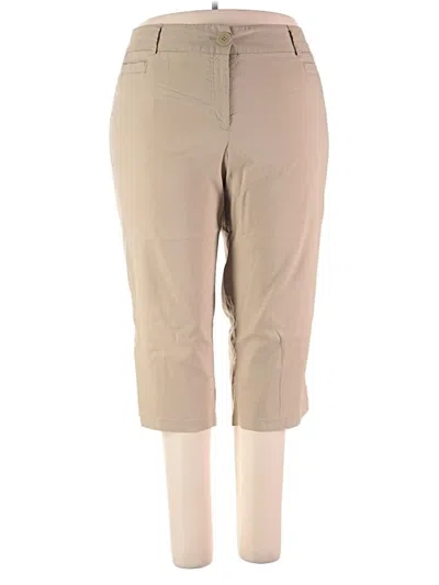 Pre-owned Dalia Collection Khaki Pant In Tan