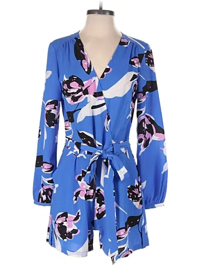 Pre-owned Dalia Collection Romper In Blue