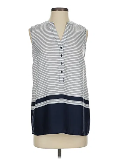 Pre-owned Dalia Collection Sleeveless Blouse In Blue