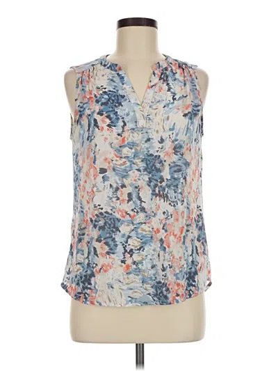 Pre-owned Dalia Collection Sleeveless Blouse In Blue