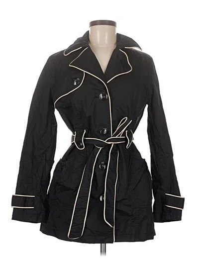 Pre-owned Dalia Collection Trenchcoat In Black