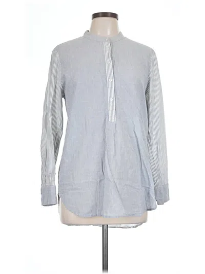Pre-owned Dalia Long Sleeve Button Down Shirt In Gray